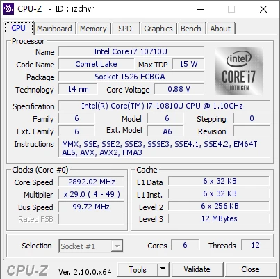 Intel-Core i7-10710u